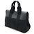 Hermès Borsa tote Hermes Valparaiso PM in pelle chevron nera Nero - vista 2