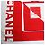 Chanel Vintage Perfume Pattern Scarf Red White - view 4