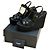Mule con tacco a zeppa Yves Saint Laurent in pelle nera Nero