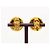 Orecchini vintage CC Coco Mark di Chanel Gold hardware - vista 2
