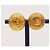 Orecchini vintage CC Coco Mark di Chanel Gold hardware - vista 5