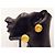 Orecchini vintage CC Coco Mark di Chanel Gold hardware - vista 8