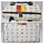 MCM Visetos Princess Lion Coated Canvas and Leather Boston Bag White/Blue  - view 9