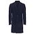 Canali kei wool single vent long coat Blue Navy blue