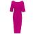 Abito midi drappeggiato con scollo asimmetrico di Donna Karan - vista 5