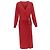 Vestido midi drapeado con escote en V en mezcla de viscosa y hebilla plateada de Donna Karan