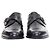 Chaussures Monk à boucle embossée Damier Check District Louis Vuitton Noir