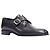 Chaussures Monk à boucle embossée Damier Check District Louis Vuitton Noir - vue 3