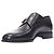 Chaussures Monk à boucle embossée Damier Check District Louis Vuitton Noir - vue 4