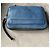 Pochette Prada in pelle nera e blu con zip Nero - vista 12