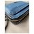 Pochette Prada in pelle nera e blu con zip Nero - vista 13