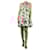 Autre Marque White sleeveless floral mini dress - size UK 12 Polyester  ref.1894042