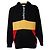 Palm Angels, Kapuzen-Cardigan Schwarz Rot Gelb