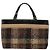 Borsa Tote Burberry Nova Check in lana beige Auth ep6709 - vista 2