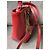 Borsa Gucci Guccissima in pelle rossa e tela GG beige Rosso - vista 4
