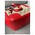 Borsa Gucci Guccissima in pelle rossa e tela GG beige Rosso - vista 7