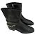 Cambon Stivaletti Chanel in pelle nera Nero