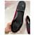 Cambon Chanel Manoletinas de piel rojo oscuro Burdeos - vista 2