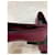 Cambon Chanel Manoletinas de piel rojo oscuro Burdeos - vista 3
