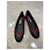 Cambon Chanel Manoletinas de piel rojo oscuro Burdeos - vista 9