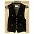 Top de terciopelo negro Céline - vista 4