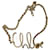 Chloé Gürtel Golden Metall