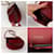 Yves Saint Laurent Sac YSL en cuir bordeaux  - vue 10