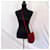 Yves Saint Laurent Sac YSL en cuir bordeaux  - vue 4
