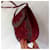 Yves Saint Laurent Sac YSL en cuir bordeaux  - vue 9