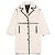 Cappotto in ecopelle di pecora e vinile Maje Nero Bianco
