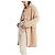 Abrigo esponjoso de lana de alpaca Marc Cain Beige