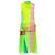 Christopher Kane Runway Neon Pvc Lace Skirt Set