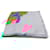 Louis Vuitton Silk LV×YK Shawl 140 Pumpkin Grey Cloth  ref.1895598