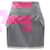 Autre Marque Giuseppe Di Morabito satin bling crystal rhinestone mini skirt Pink Polyester  ref.1895810