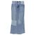 Saia de denim em patchwork desconstruído da Maison Martin Margiela