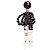 Orecchini a clip pendenti con nappina Marni Beads Drop Statement