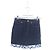Falda mini de mezclilla azul con estampado de Burberry - vista 4