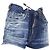 Shorts in denim bloomer con cordoncino e etichetta logo Dsquared2 - vista 3