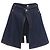 Shorts de denim con doble cintura y parche de logo Alexander McQueen