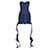 Autre Marque David Koma Corset Denim cotton cascade sides mini dress Blue  ref.1897110