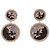 Orecchini a clip in metallo Shourouk Ombre Crystal Sand Argento Metallico