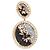 Orecchini a clip in metallo Shourouk Ombre Crystal Sand Argento Metallico - vista 2