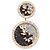 Orecchini a clip in metallo Shourouk Ombre Crystal Sand Argento Metallico - vista 4