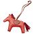 Hermès Hängeschmuck mit Fransen aus Leder, trimed Hermes Milo Rodeo MM Rot