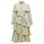 Autre Marque Osman London Cotton Tiered Ruffle Capelet Belted Long Trench Coat Green Khaki  ref.1897677
