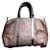Dior Leather Embossed Diorissimo Pattern Trotter Boston Bag Brown  ref.1897697