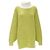 Tibi merino wool lime crast rolled turtleneck sweater