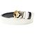 Cintura reversibile in argento con moneta Demi Medusa di Versace