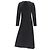 Rosie Assoulin Long Sleeves Front Slit Backless Tunic Top Black - view 2