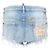 Dsquared2 Shorts corti sfilacciati con patch logo Dsquared